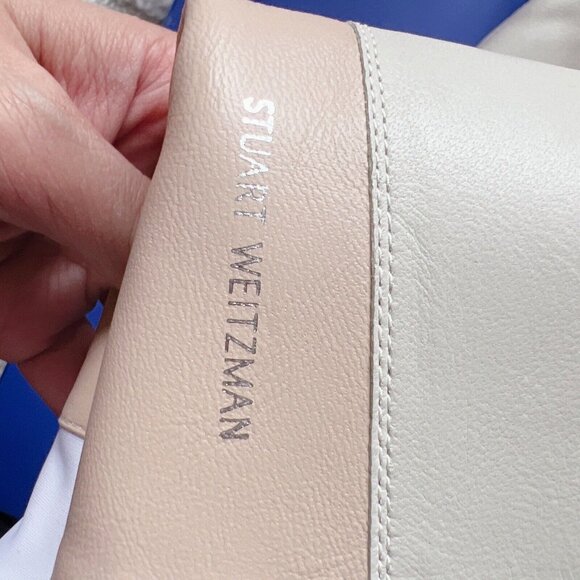 STUART Weitzman 5050 Ultralift Leather Over the Knee Platform Boots White US 6.5 - Picture 9 of 13